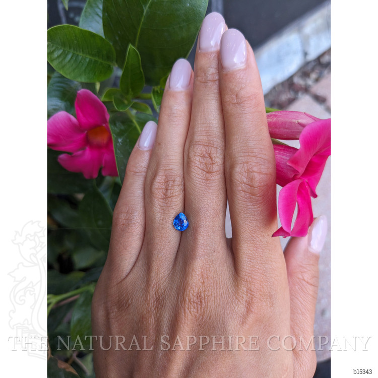 1.08 Ct. Blue Sapphire from Ceylon (Sri Lanka)