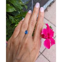 1.99 Ct. Blue Sapphire from Ceylon (Sri Lanka) Life Style