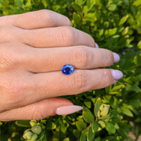 1.99 Ct. Blue Sapphire from Ceylon (Sri Lanka) Life Style