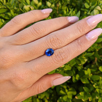 1.99 Ct. Blue Sapphire from Ceylon (Sri Lanka) Life Style