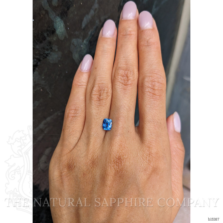 1.35 Ct. Blue Sapphire from Ceylon (Sri Lanka)