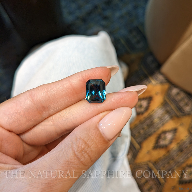 7.43 Ct. Greenish Blue Sapphire from Madagascar