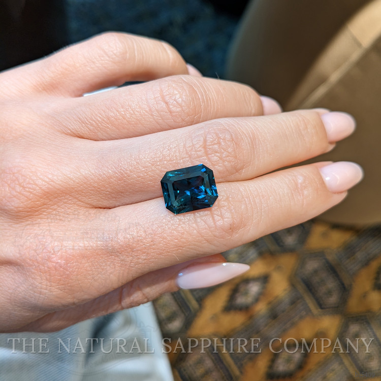 7.43 Ct. Greenish Blue Sapphire from Madagascar