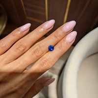 2.11 Ct. Blue Sapphire from Ceylon (Sri Lanka) Life Style
