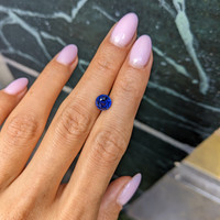 2.11 Ct. Blue Sapphire from Ceylon (Sri Lanka) Life Style
