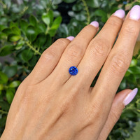 2.11 Ct. Blue Sapphire from Ceylon (Sri Lanka) Life Style
