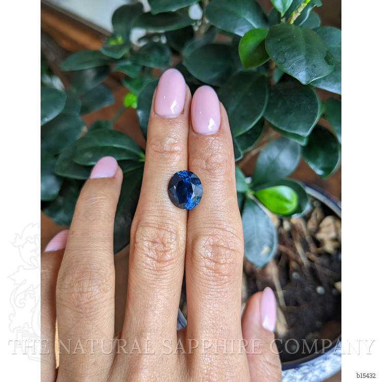 6.90 Ct. Blue Sapphire from Montana
