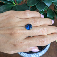 6.90 Ct. Blue Sapphire from Montana Life Style