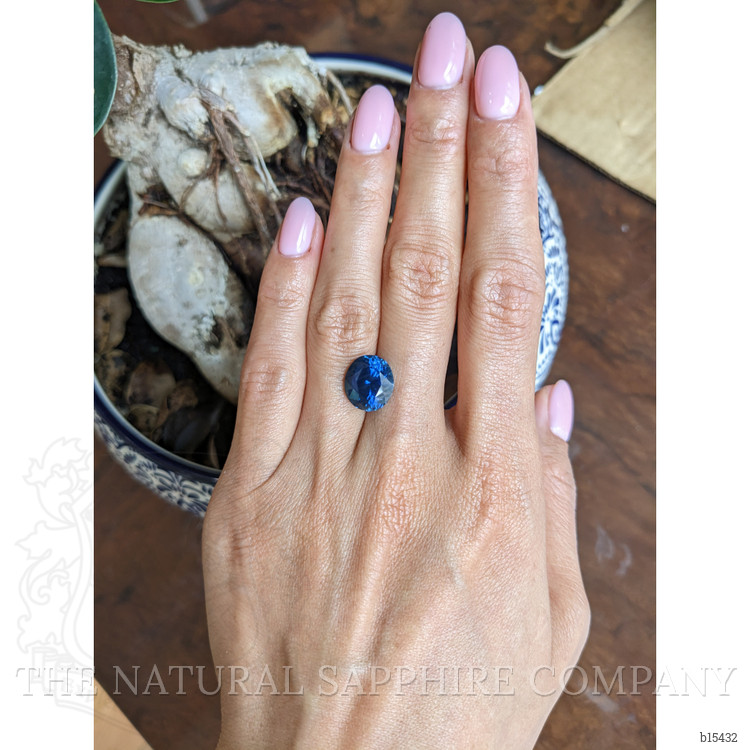 6.90 Ct. Blue Sapphire from Montana