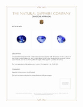 3.00 Ct. Sapphire from Ceylon (Sri Lanka) Appraisal