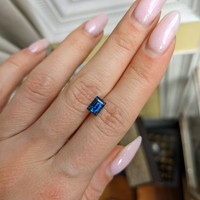 1.48 Ct. Blue Sapphire from Ceylon (Sri Lanka) Life Style