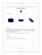 7.10 Ct. Blue Sapphire from Ceylon (Sri Lanka) Appraisal