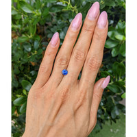 1.28 Ct. Blue Sapphire from Ceylon (Sri Lanka) Life Style