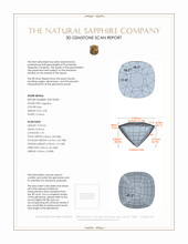 4.00 Ct. Blue Sapphire from Ceylon (Sri Lanka) 3 D Scan Report