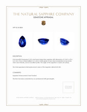 3.03 Ct. Sapphire from Ceylon (Sri Lanka) Appraisal