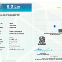 2.78 Ct. Blue Sapphire from Ceylon (Sri Lanka) Scan Report