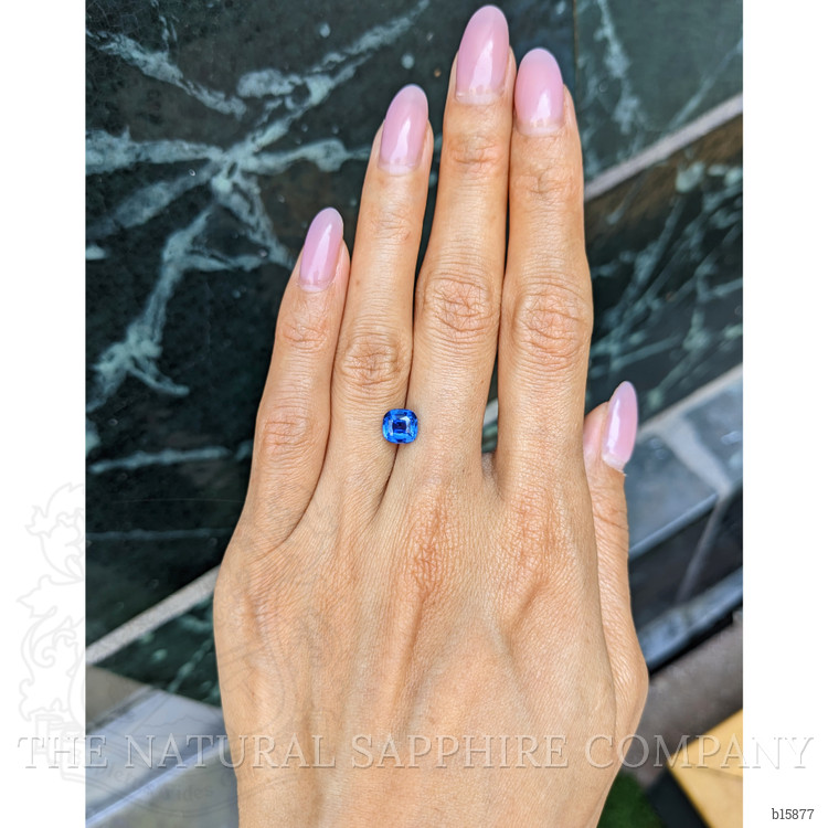 1.58 Ct. Blue Sapphire from Ceylon (Sri Lanka)