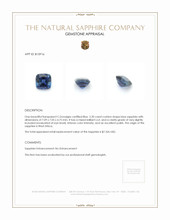 2.20 Ct. Blue Sapphire from West Africa Appraisal