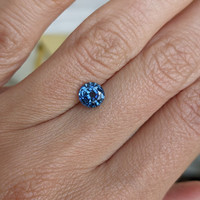1.08 Ct. Greenish Blue Sapphire from Ceylon (Sri Lanka) Life Style