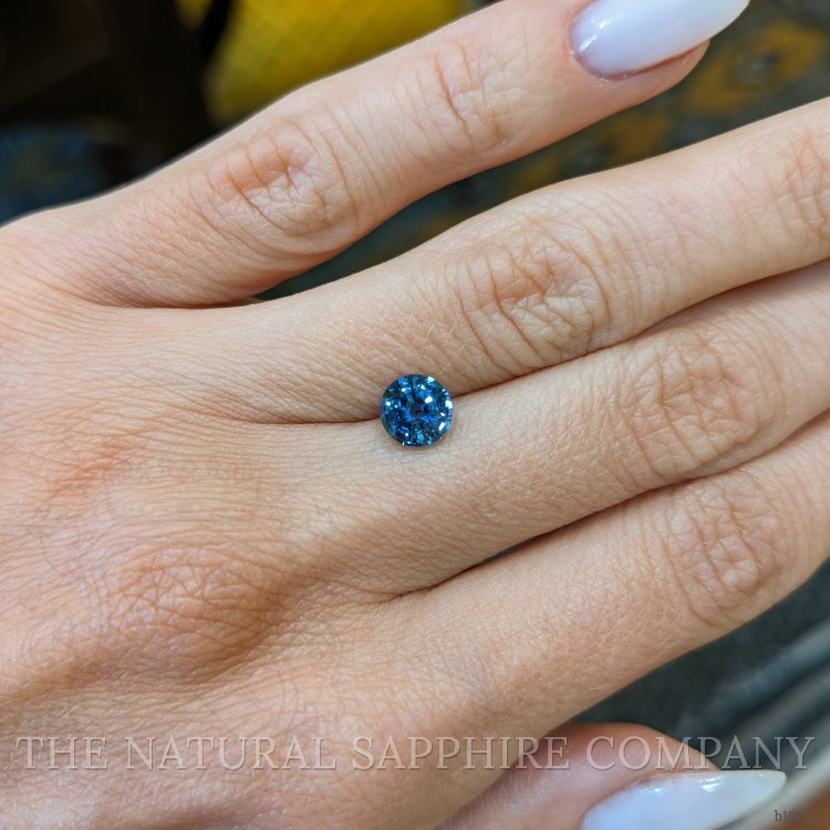 1.08 Ct. Greenish Blue Sapphire from Ceylon (Sri Lanka)