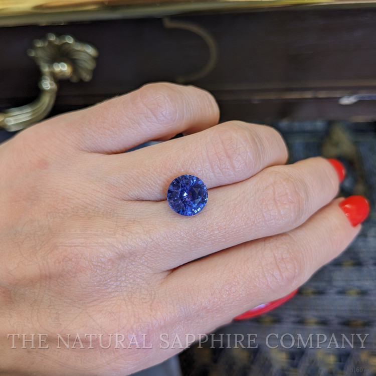 4.33 Ct. Purplish Blue Sapphire from Ceylon (Sri Lanka)