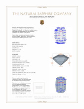 1.00 Ct. Sapphire from Ceylon (Sri Lanka) 3 D Scan Report