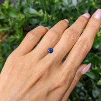 0.77 Ct. Blue Sapphire from Ceylon (Sri Lanka) Life Style