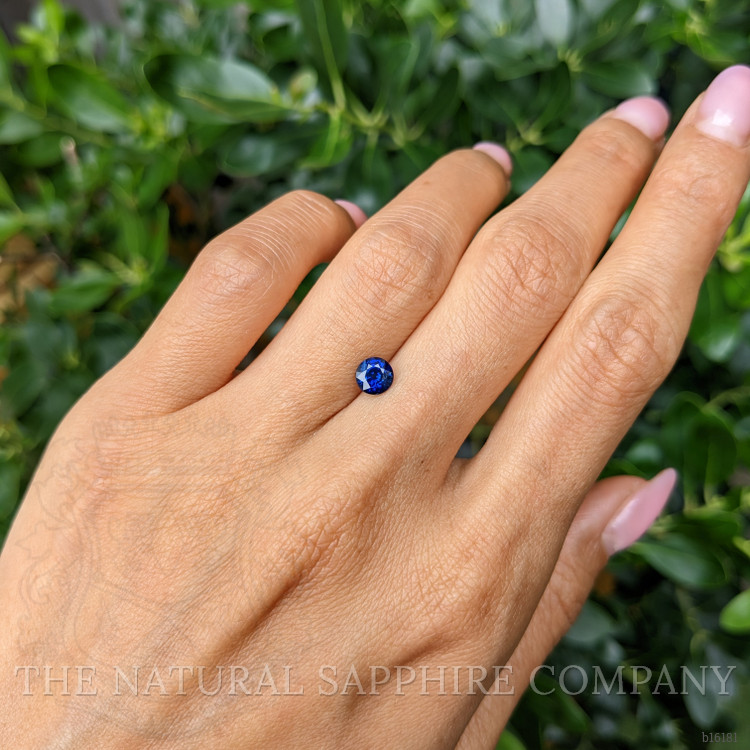 0.77 Ct. Blue Sapphire from Ceylon (Sri Lanka)