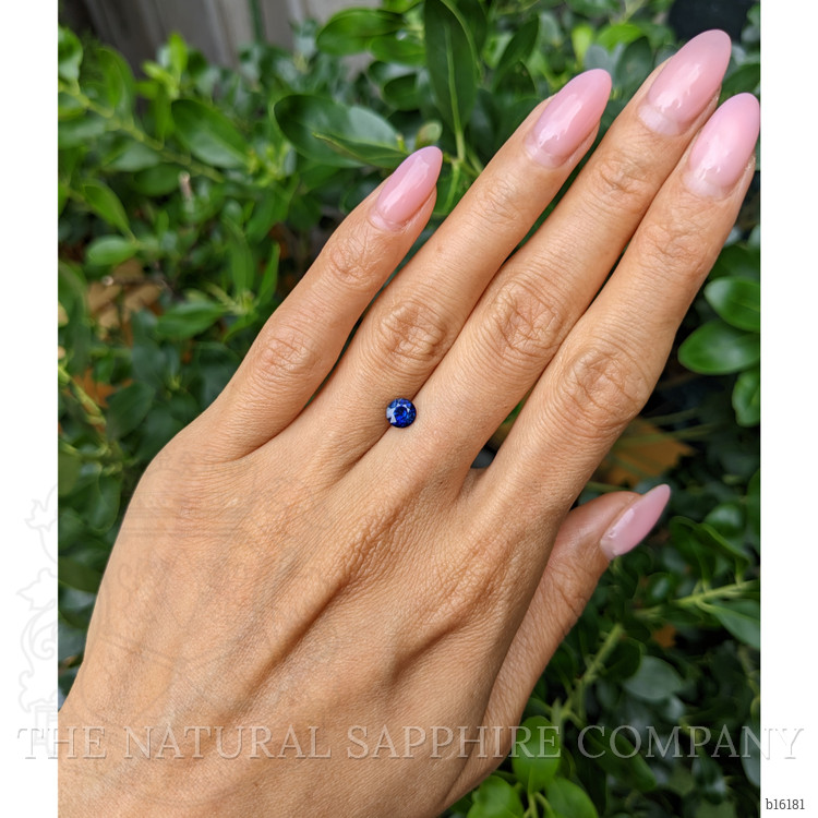 0.77 Ct. Blue Sapphire from Ceylon (Sri Lanka)