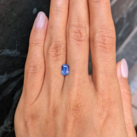 1.24 Ct. Blue Sapphire from Ceylon (Sri Lanka) Life Style