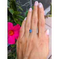 1.24 Ct. Blue Sapphire from Ceylon (Sri Lanka) Life Style