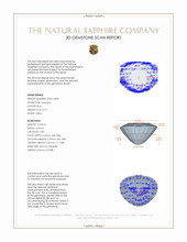 0.79 Ct. Blue Sapphire from Ceylon (Sri Lanka) 3 D Scan Report