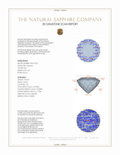 0.69 Ct. Blue Sapphire from Ceylon (Sri Lanka) 3 D Scan Report