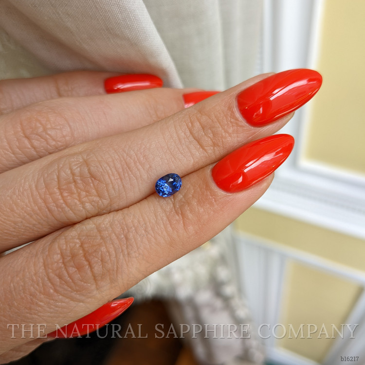 0.78 Ct. Blue Sapphire from Ceylon (Sri Lanka)
