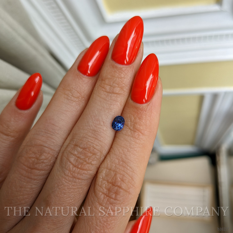 0.78 Ct. Blue Sapphire from Ceylon (Sri Lanka)