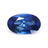 Accent Stones Blue Sapphire Ring 1.12 Ct., Platinum 950 Combination Stone
