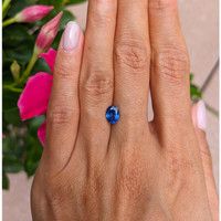 1.26 Ct. Blue Sapphire from Ceylon (Sri Lanka) Life Style