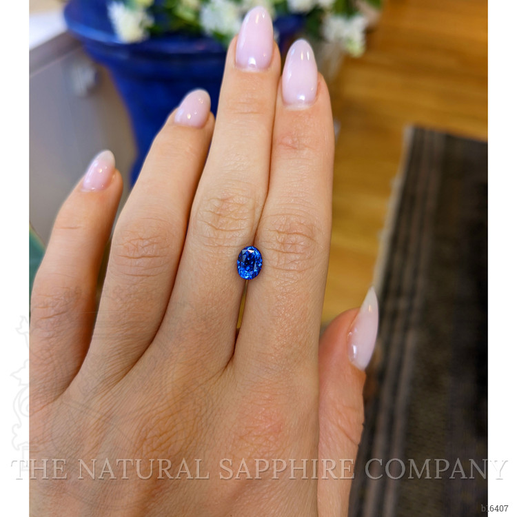 1.76 Ct. Blue Sapphire from Ceylon (Sri Lanka)