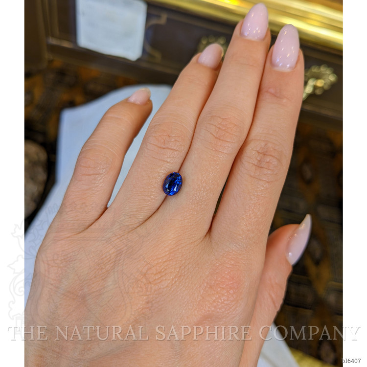 1.76 Ct. Blue Sapphire from Ceylon (Sri Lanka)