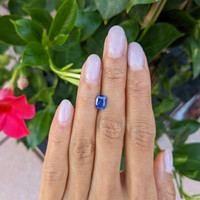 1.55 Ct. Blue Sapphire from Ceylon (Sri Lanka) Life Style