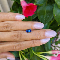1.20 Ct. Blue Sapphire from Ceylon (Sri Lanka) Life Style