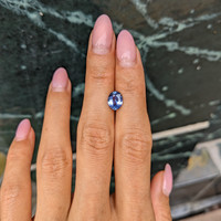 1.72 Ct. Blue Sapphire from Ceylon (Sri Lanka) Life Style