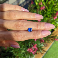 1.22 Ct. Blue Sapphire from Ceylon (Sri Lanka) Life Style