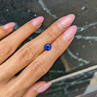 1.21 Ct. Blue Sapphire from Ceylon (Sri Lanka) Life Style