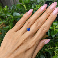 1.21 Ct. Blue Sapphire from Ceylon (Sri Lanka) Life Style