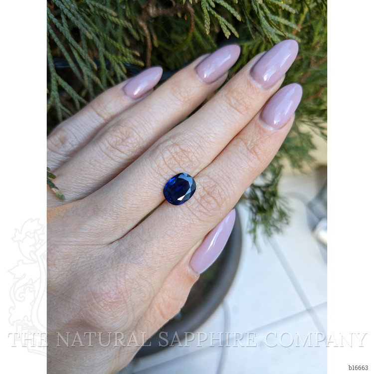 2.79 Ct. Blue Sapphire from Ceylon (Sri Lanka)