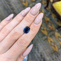 2.79 Ct. Blue Sapphire from Ceylon (Sri Lanka) Life Style