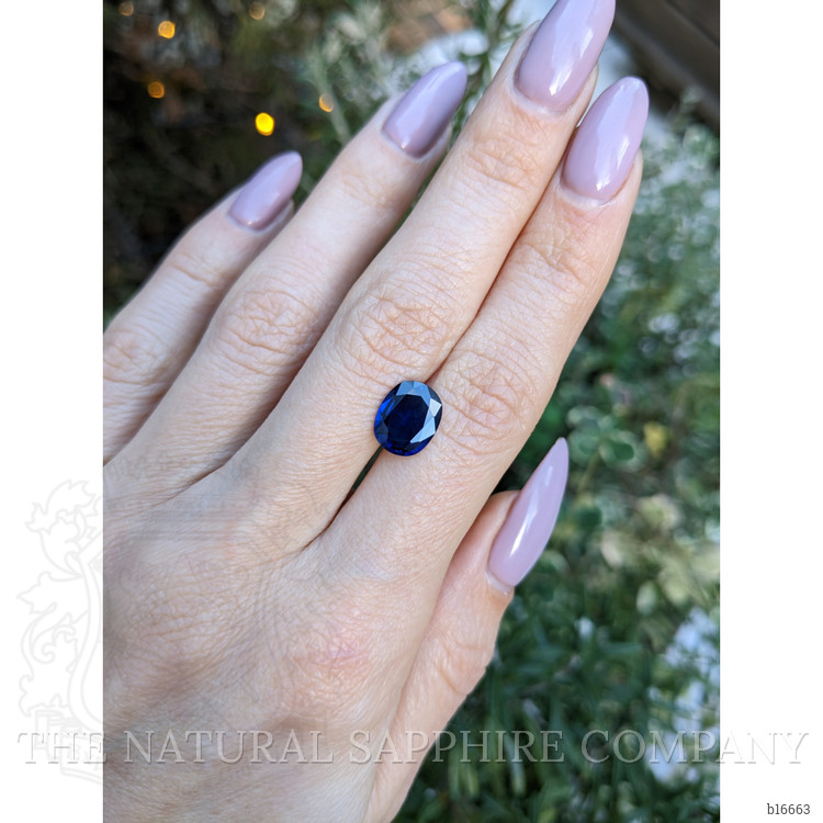 2.79 Ct. Blue Sapphire from Ceylon (Sri Lanka)
