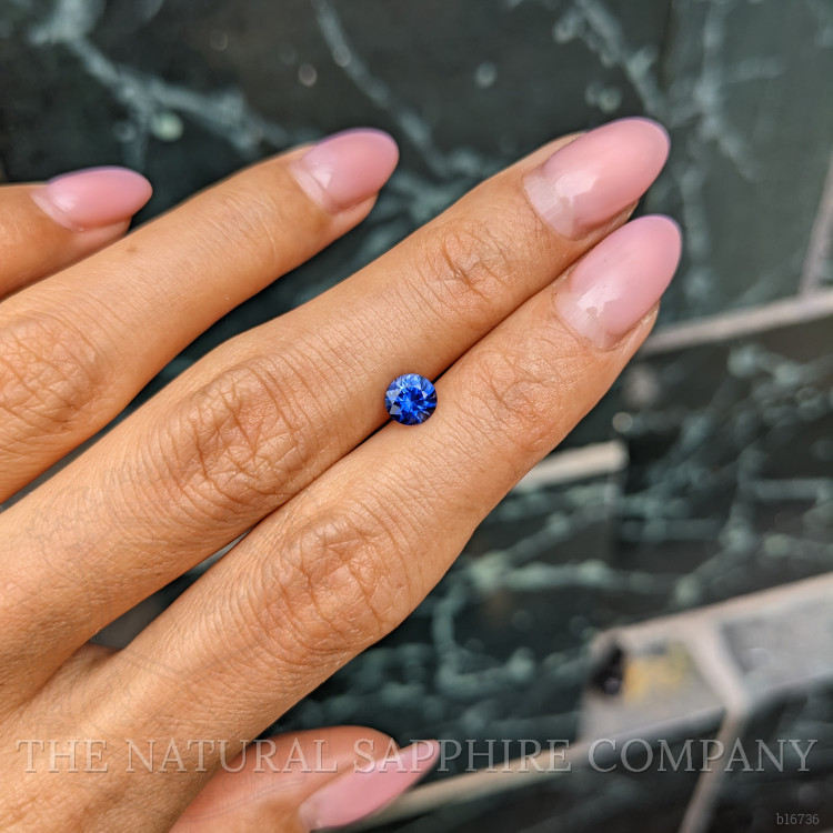 0.65 Ct. Blue Sapphire from Ceylon (Sri Lanka)