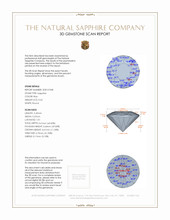 0.65 Ct. Blue Sapphire from Ceylon (Sri Lanka) 3 D Scan Report